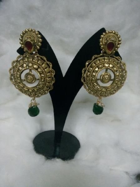 Gold Plated Antique Earrings 04