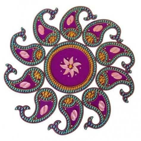 Acrylic Rangoli 03