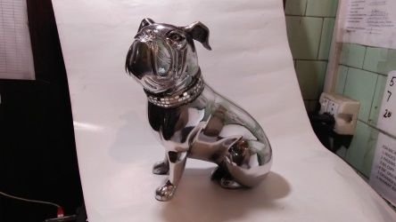 Stainless Steel Dog Statue 02