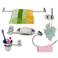 Brass Chrome Plated 5 Pcs Bath Fitting Set