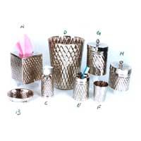 Brass Silver Plated 8 pcs Bath Set