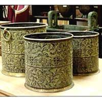 Patina Finish Iron Planter