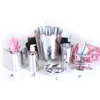 Silver Plated 6 Pcs. Bath Set