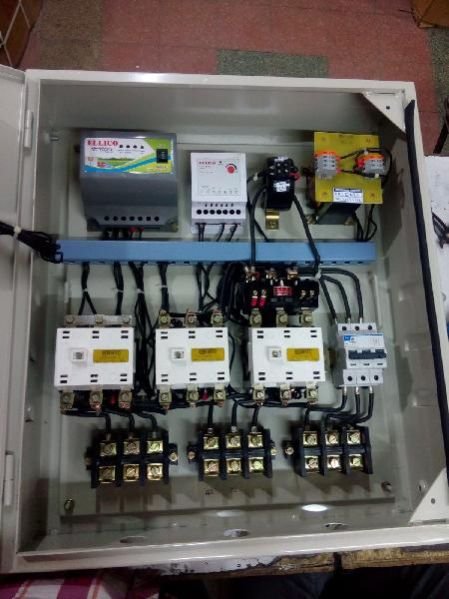 Submersible Pump Star Delta Control Panel (30 HP Inside View)