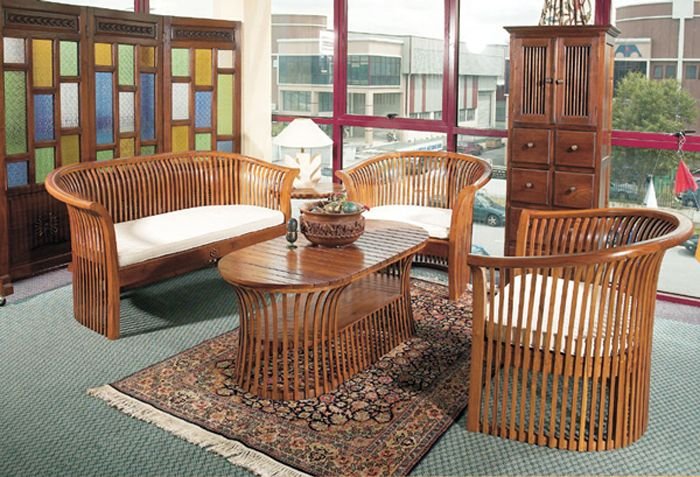 CIS-01 Wooden Sofa Set