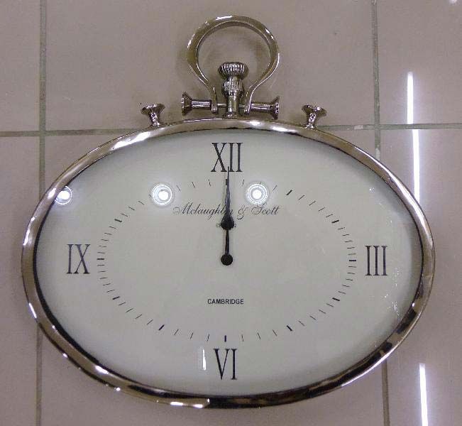 Oval Wall Clock 01
