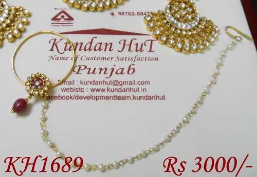 Kundan Nose Ring (KH1689)