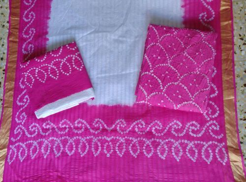 Bandhani Churidar Suit Material 04