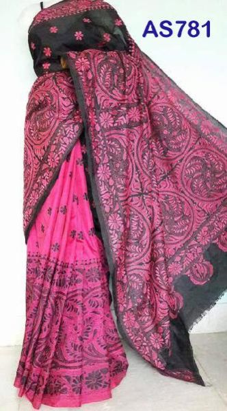 AS781 Kantha Embroidered Saree