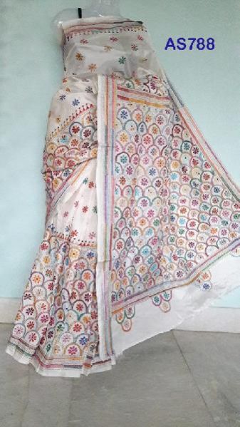 AS788 Kantha Embroidered Saree