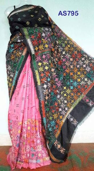 AS795 Kantha Embroidered Saree