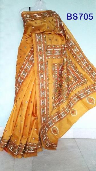BS705 Kantha Embroidered Saree