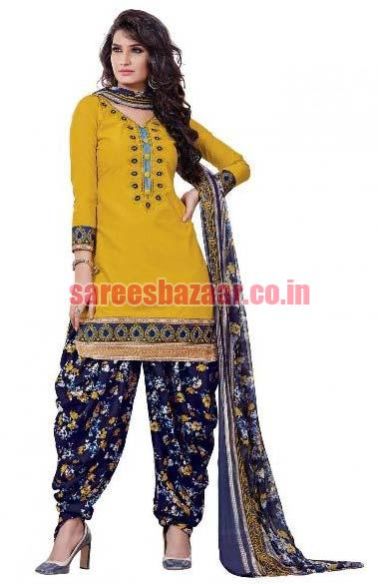 Unstitched Synthetic Salwar Suit 03