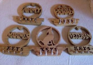 Wooden Key Hanger 06