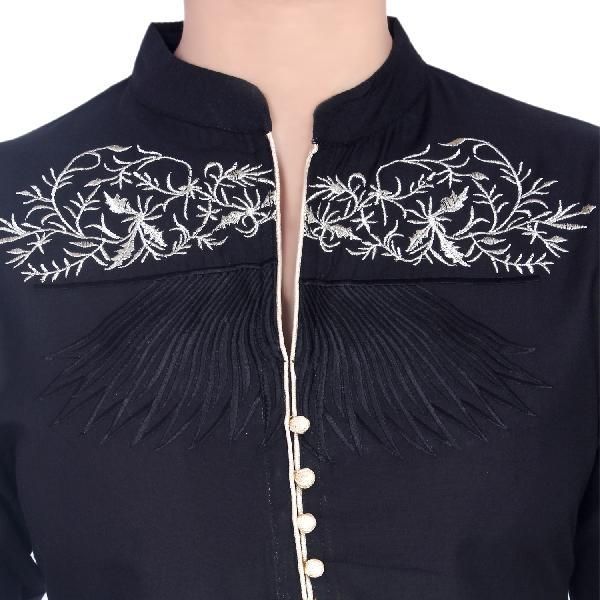 Flex Embroidered Cotton Kurti 12