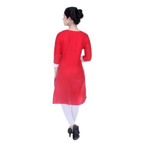 Flex Embroidered Cotton Kurti 18