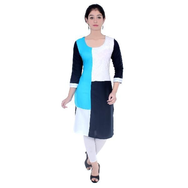 Flex Embroidered Cotton Kurti 19