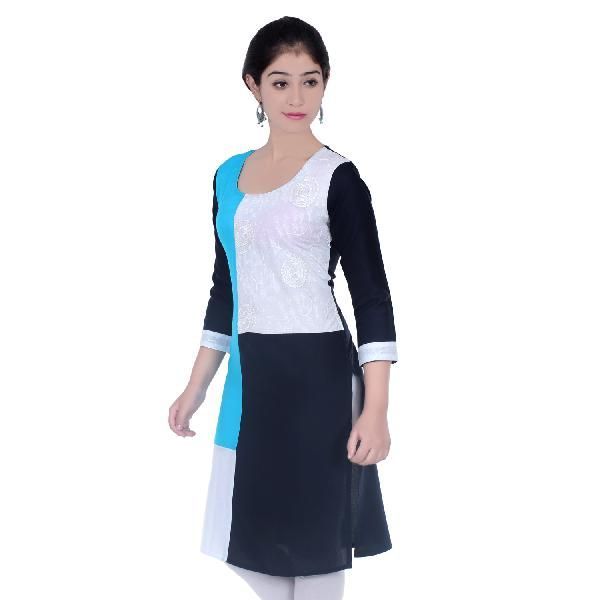 Flex Embroidered Cotton Kurti 20
