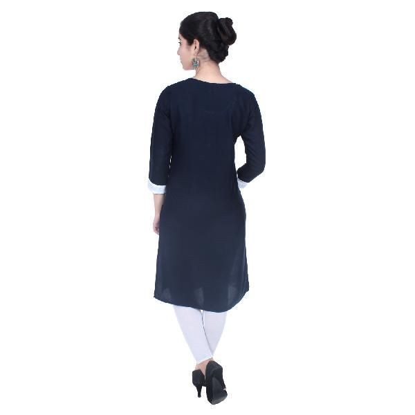 Flex Embroidered Cotton Kurti 22