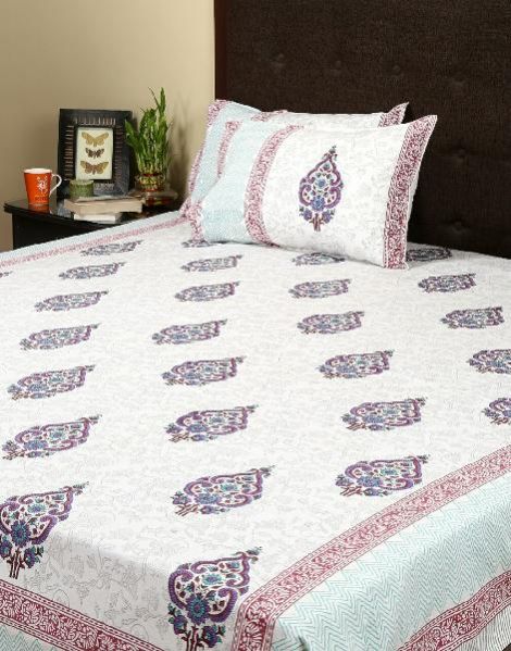 Block Printed Bed Sheet 02