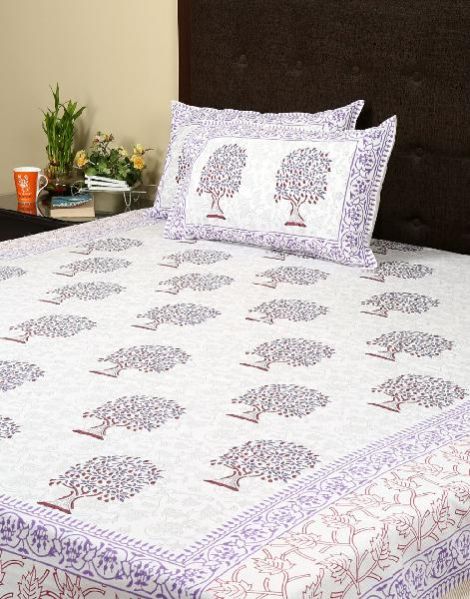 Block Printed Bed Sheet 03