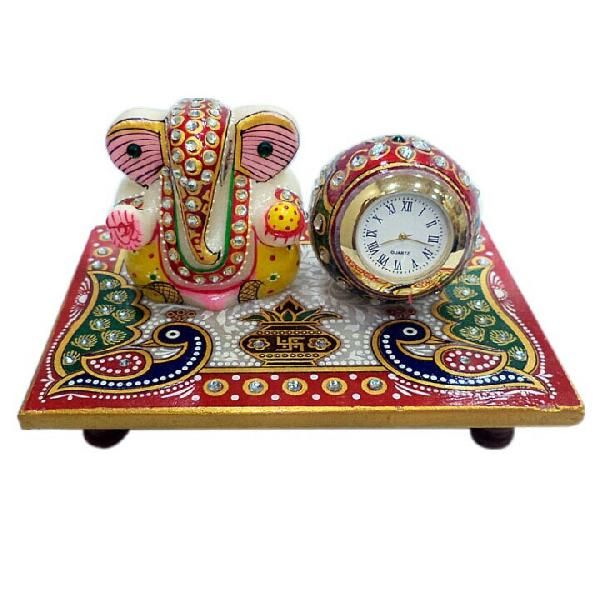 Marble Table Clock 05