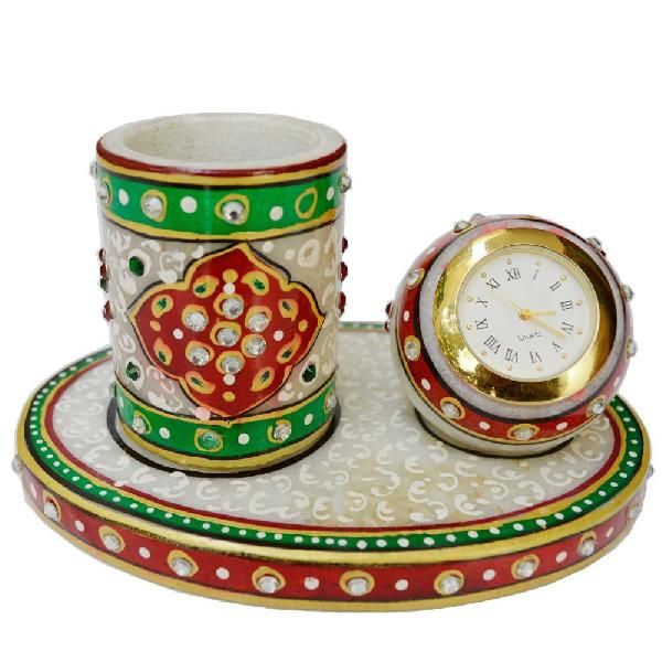 Marble Table Clock 11