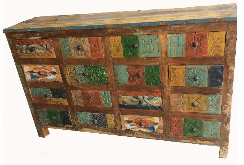 Wooden Reclaimed Drawer Table