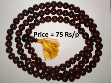 10 Red Sandalwood Beads Mala