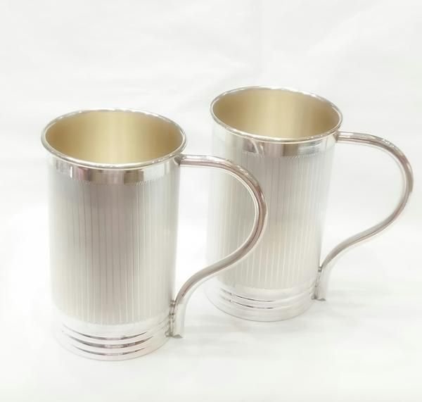 Plain Silver Coffee Mug 02