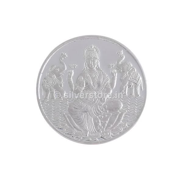 Silver Laxmi Ji Coin 01