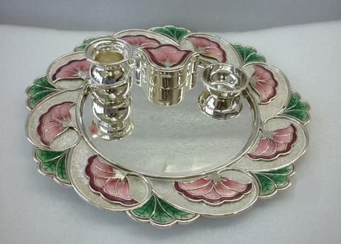 Silver Printed Pooja Thali 03