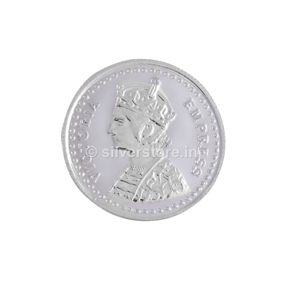 Silver Queen Victoria Coin 01