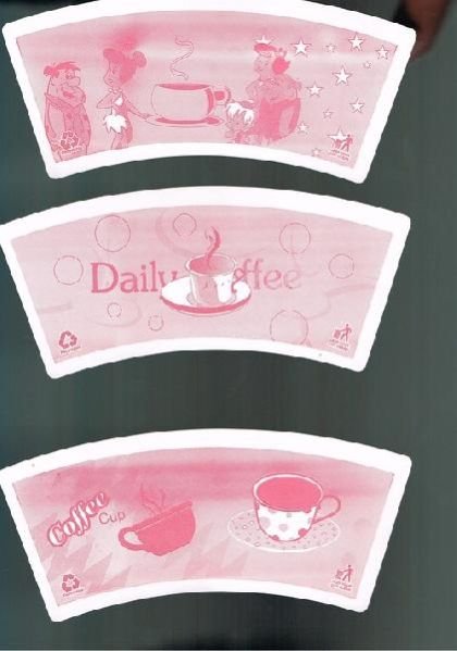 Single Color Paper Cup Blanks