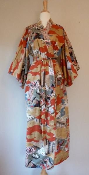 Printed Kimono Dress 04