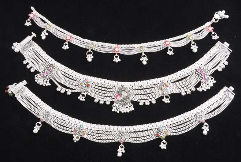 Silver Anklets 02