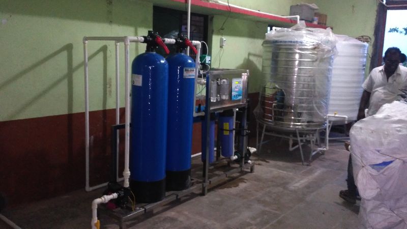 1000 LPH Semiauto RO Plant With Tank