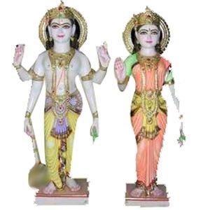 Marble Laxmi Narayan Statue 01