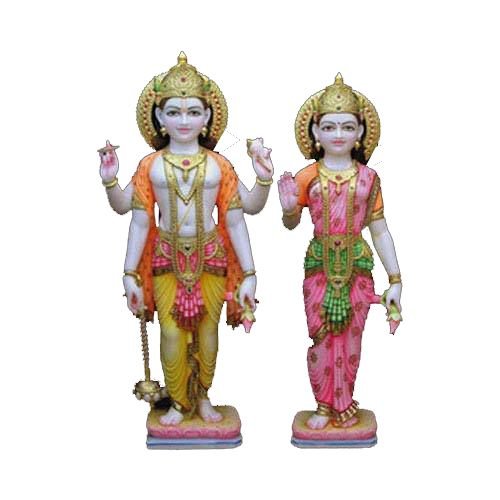 Marble Laxmi Narayan Statue 02