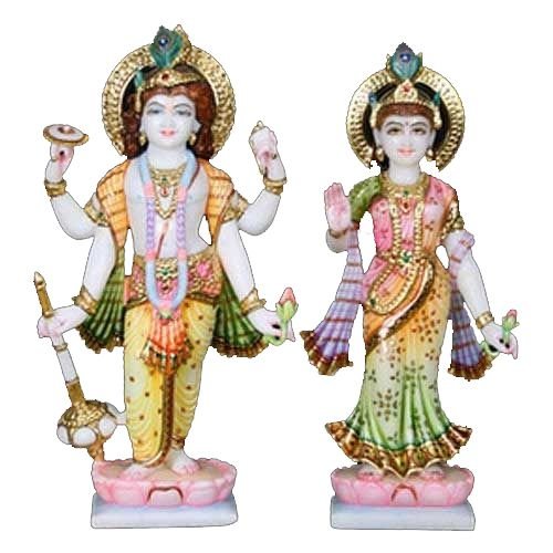 Marble Laxmi Narayan Statue 03