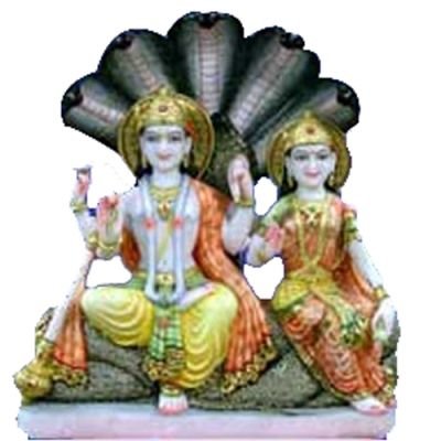Marble Laxmi Narayan Statue 04