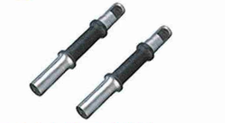 Black & White BB Bicycle Axle