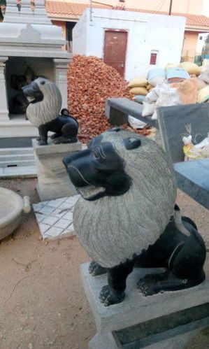 Stone Lion Statue 02