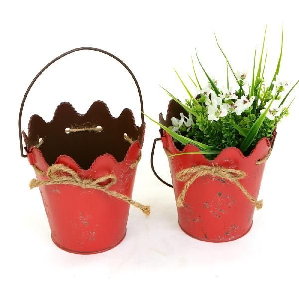 Rope Bucket Planter 01