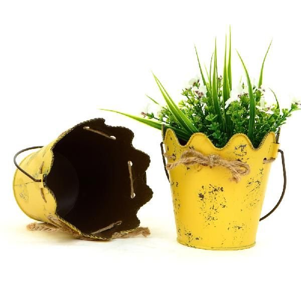 Rope Bucket Planter 04