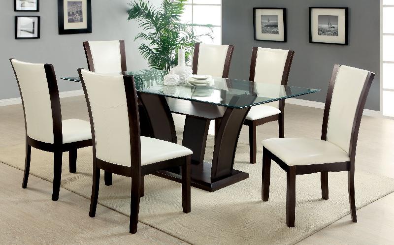 7 Piece Glass Dining Table Sets