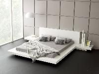 White Low Bed Design