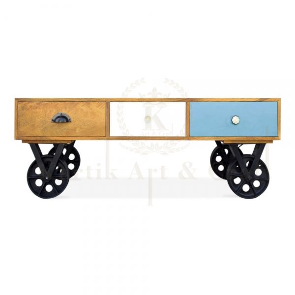 Wooden Rectangle Coffee Table 03