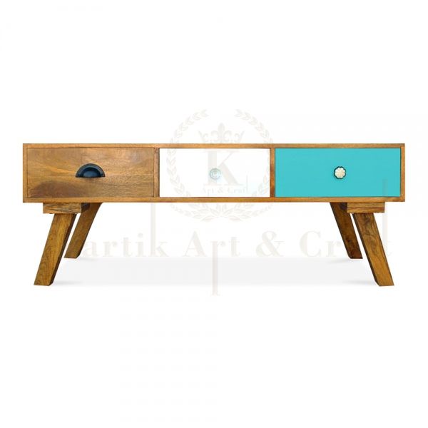 Wooden Rectangle Coffee Table 04