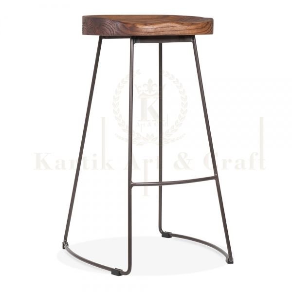 Wooden Round Stool 01